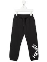 Kenzo Kids pantalon de jogging à logo imprimé - Gris