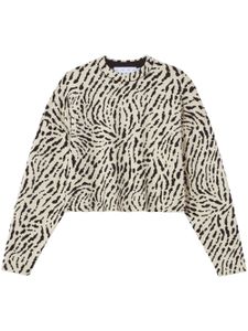 Proenza Schouler White Label pull à motif animalier en jacquard - Tons neutres