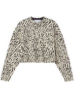 Proenza Schouler White Label pull à motif animalier en jacquard - Tons neutres