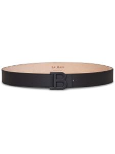 Balmain ceinture à plaque logo - Noir