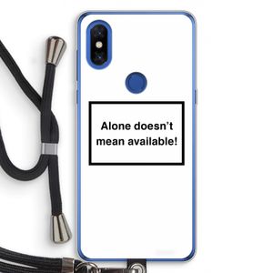 Alone: Xiaomi Mi Mix 3 Transparant Hoesje met koord