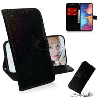 Voor Galaxy A10e/A20e effen kleur kleurrijke magnetische Buckle horizontale Flip PU lederen draagtas met houder & card slots & portemonnee & Lanyard (