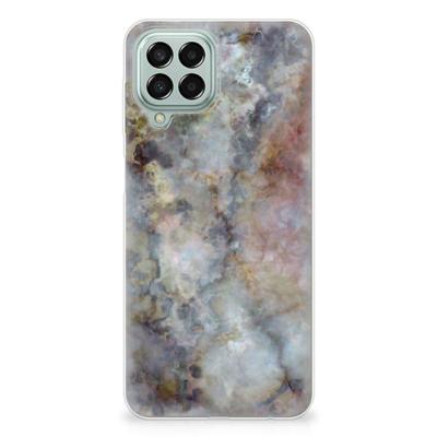 Samsung Galaxy M33 | TPU | Siliconen hoesje | Marmer Grijs