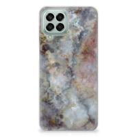 Samsung Galaxy M33 | TPU | Siliconen hoesje | Marmer Grijs