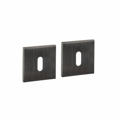Intersteel sleutelrozetten vierkant verdekt 53x53x6mm - PVD antraciet