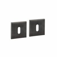 Intersteel sleutelrozetten vierkant verdekt 53x53x6mm - PVD antraciet