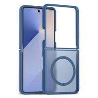 Lunso Samsung Galaxy Z Flip 7 slank backcover hoesje met MagSafe ondersteuning - Blauw