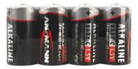 Ansmann alkaline batterij baby c / lr14 4 pcs. krimpfolie