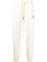 RHUDE pantalon de jogging à logo brodé - Tons neutres