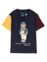 POLO RALPH LAUREN KIDS t-shirt en coton à imprimé Polo Bear - Bleu - thumbnail