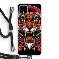 Tiger and Rattlesnakes: Pixel 4 XL Transparant Hoesje met koord