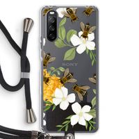 No flowers without bees: Sony Sony Xperia 10 III Transparant Hoesje met koord