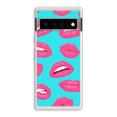 Bite my lip: Google Pixel 6 Pro Transparant Hoesje