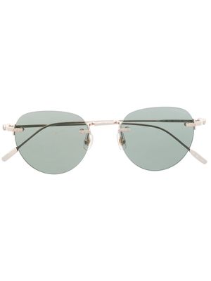 Montblanc lunettes de soleil à design sans monture - Or