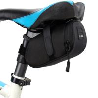 3 kleur nylon fiets tas fiets waterdichte opslag zadel tas fietsen staart achterste Pouch tas (rood)