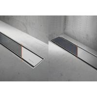 Easy Drain Compact TAF afvoergoot enkele plaat 110cm 30mm met Zero design rooster RVS edcomtaf1100-30