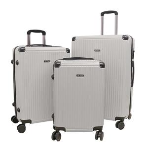 TVR-Travel® - Kofferset Niels - Koffers - 3 stuks - S/M/L - Zilver grijs