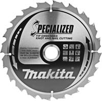 Makita Cirkelzaagblad voor Hout | Specialized: Noest/Spijker | Ø 235mm Asgat 30mm 20T - B-09379