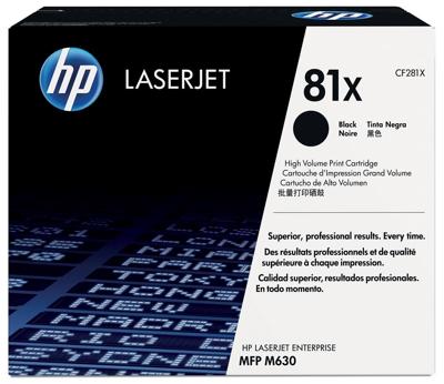HP toner 81X, 25 000 pagina&apos;s, OEM CF281X, zwart