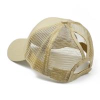 Zomer katoen mesh opening paardenstaart hoed zonnebrandcrème Baseballpet specificatie: ?? (kaki)