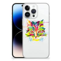 iPhone 14 Pro Max Telefoonhoesje met Naam Cat Color