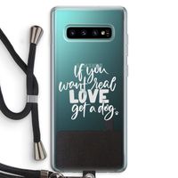 Partner in crime: Samsung Galaxy S10 Plus Transparant Hoesje met koord