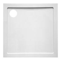 GO by Van Marcke Helion douchebak kunststofcomposiet 90x90x3.5cm vierkant afvoer D90mm zonder potenstel wit AJSC9090S
