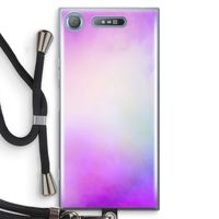 Clouds pastel: Sony Xperia XZ1 Transparant Hoesje met koord