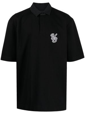 Y-3 polo à logo appliqué - Noir