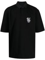 Y-3 polo à logo appliqué - Noir