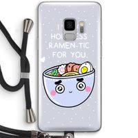 I'm A Hopeless Ramen-Tic For You: Samsung Galaxy S9 Transparant Hoesje met koord