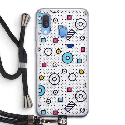 8-bit N°9: Samsung Galaxy A40 Transparant Hoesje met koord