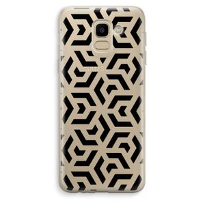 Crazy pattern: Samsung Galaxy J6 (2018) Transparant Hoesje