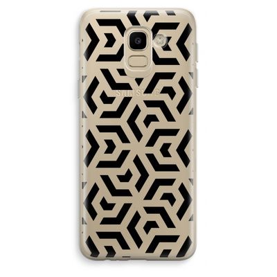 Crazy pattern: Samsung Galaxy J6 (2018) Transparant Hoesje