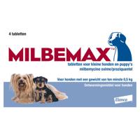 Milbemax Milbemax Pup & Hond 0,5-10kg (4 tab) Milbemax Milbemax Pup & Hond 0,5-10kg (4 tab)