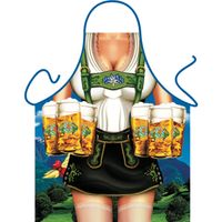 Sexy kookschort Tiroler dame met bierpullen One size  - - thumbnail