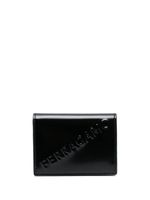 Ferragamo porte-cartes en cuir à logo embossé - Noir