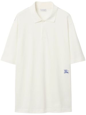 Burberry chemise à motif Equestrian Knight brodé - Blanc