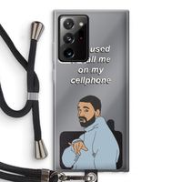 Hotline bling: Samsung Galaxy Note 20 Ultra / Note 20 Ultra 5G Transparant Hoesje met koord