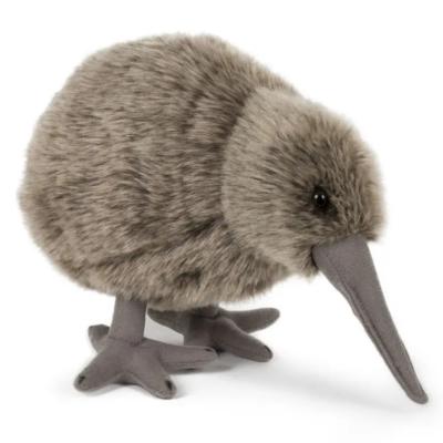 Pluche knuffel kiwi vogel - 20 cm - Vogels en dieren knuffels - bosdieren