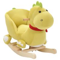 Hobbeldier draak met rugleuning 60x32x53 cm pluche limegroen Hobbeldier draak met rugleuning 60x32x53 cm pluche limegroen