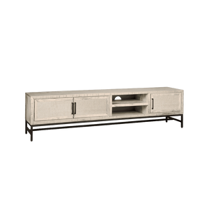 RENEW TV-meubel 'Carini' Hout en Webbing, 200cm, kleur Wit
