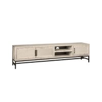 RENEW TV-meubel 'Carini' Hout en Webbing, 200cm, kleur Wit