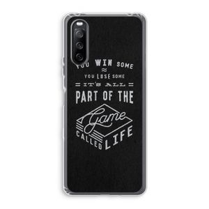 Life: Sony Xperia 10 III Transparant Hoesje
