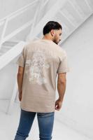 Malelions Jungle T-Shirt Heren Lichtbruin - Maat S - Kleur: Wit | Soccerfanshop