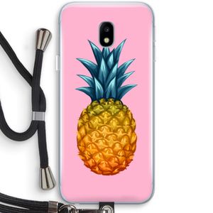 Grote ananas: Samsung Galaxy J3 (2017) Transparant Hoesje met koord