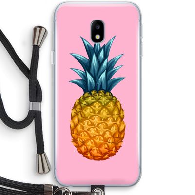 Grote ananas: Samsung Galaxy J3 (2017) Transparant Hoesje met koord