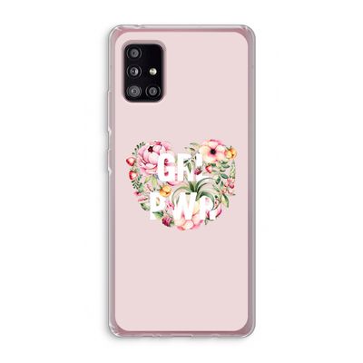GRL PWR Flower: Samsung Galaxy A51 5G Transparant Hoesje