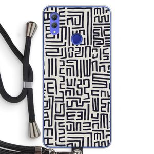 Moroccan Print: Honor Note 10 Transparant Hoesje met koord