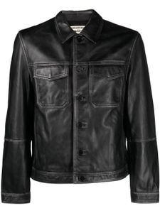 Zadig&Voltaire Lasso dyed leather cropped jacket - Noir